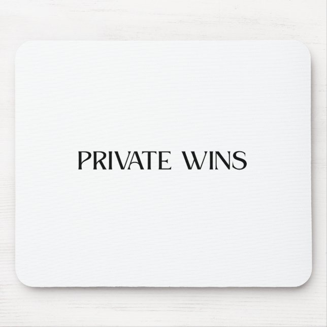 Private Wins Ergonomic Wrist Support Mouse Pad (Front)