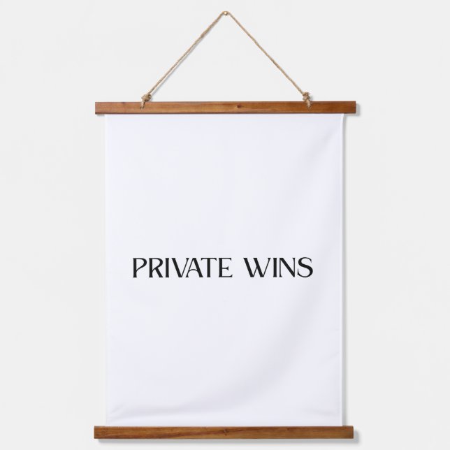 Private Wins Large Fabric Wall Tapestry (Front)