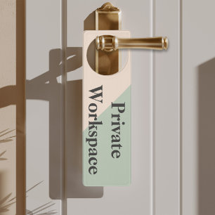 Private Workspace Office Boundary Door Hanger