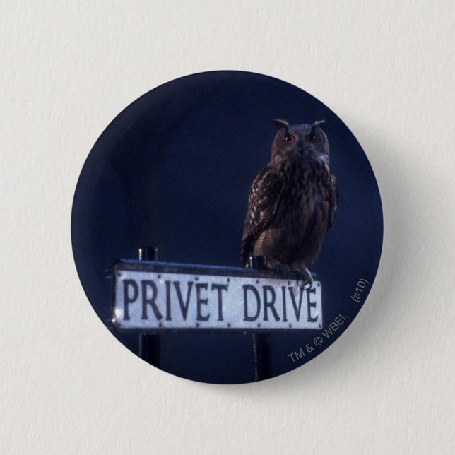 Privet Drive Pinback Button (Front)