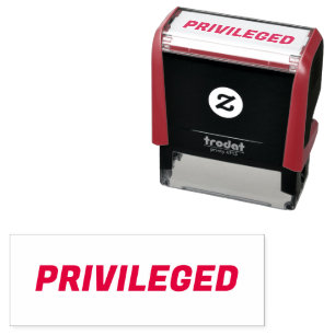 Privileged Confidential Custom Self-Inking Stamp