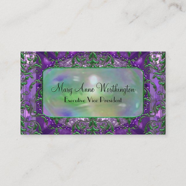 Privy Passion Elegant Professional Business Card (Front)