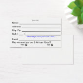 Prize Drawing Entry Cards (Consumer Shows) (Desk)