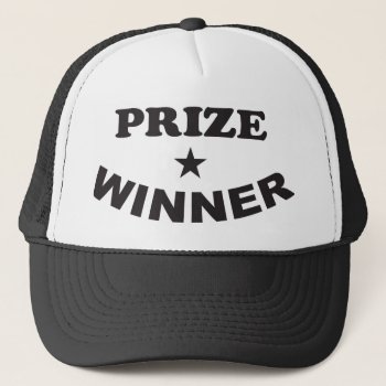 Prize Winner Trucker Baseball Cap Hat by lildaveycross at Zazzle