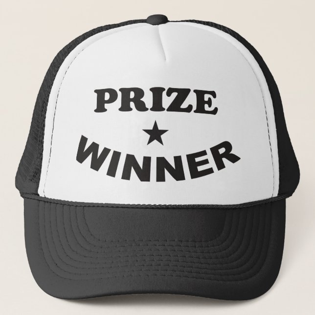 Prize Winner Trucker Baseball Cap Hat (Front)