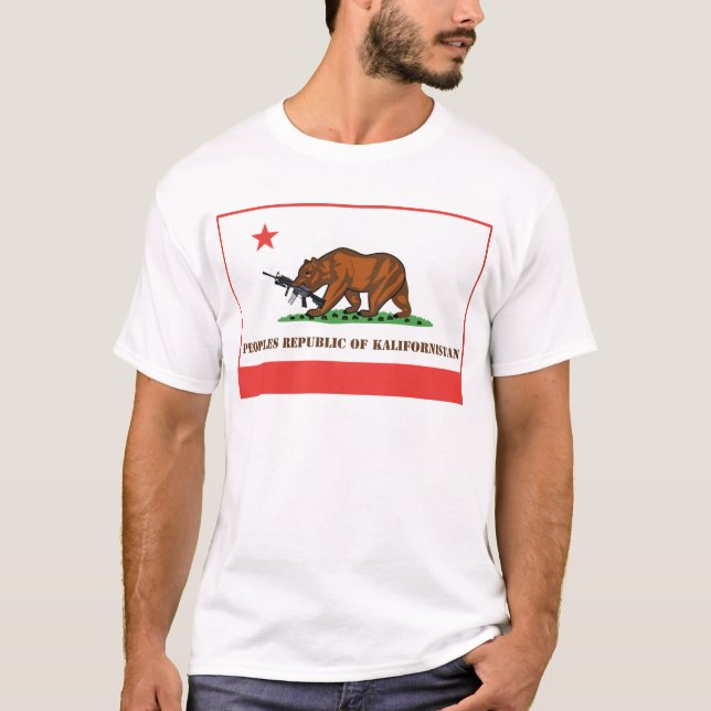 PRK- Peoples Republic of Kalifornistan T-Shirt (Front)