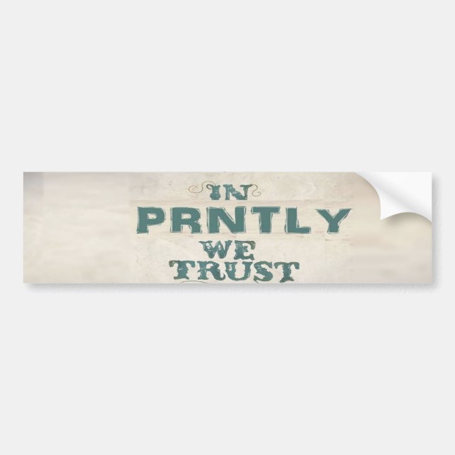 Prntly Bumper Sticker (Front)