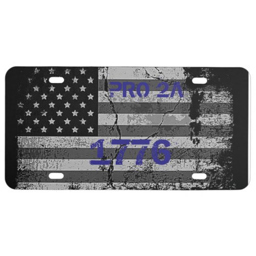 PRO 2A Plastic License Plate