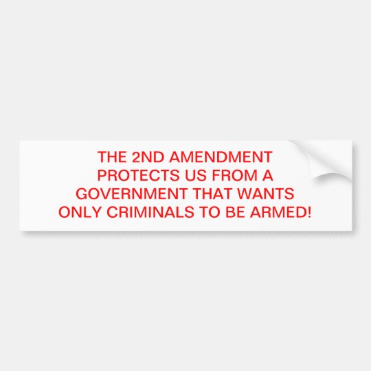 Pro 2nd Amendment Bumper Sticker 