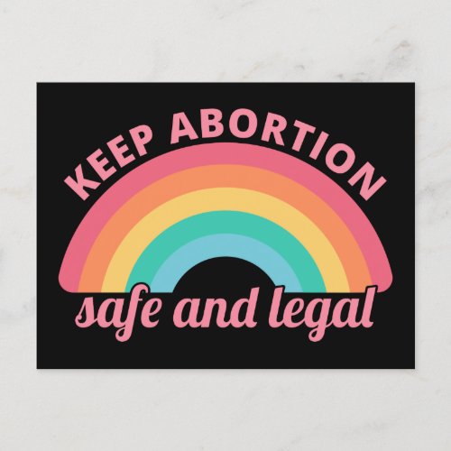 Pro Abortion _ Keep Abortion Safe And Legal II Postcard