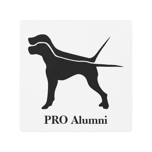 PRO Alumni metal sign wall art