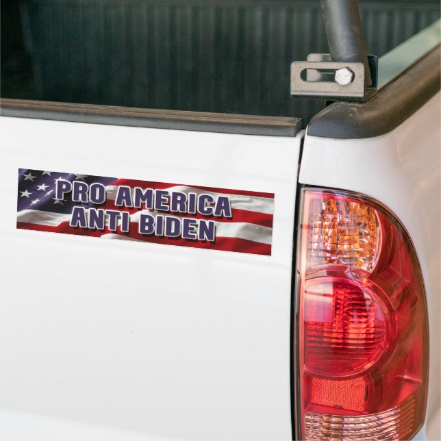 Pro America Anti Biden Bumper Sticker (On Truck)