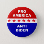 Pro America Anti Biden Button at Zazzle