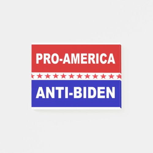 Pro America Anti Biden Post_it Notes