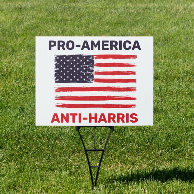 Pro America Anti Harris Customized Sign (Insitu)