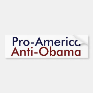 Pro-America, Anti-Obama Bumper Sticker