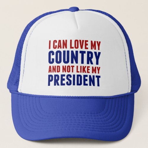 Pro America Anti President Trucker Hat