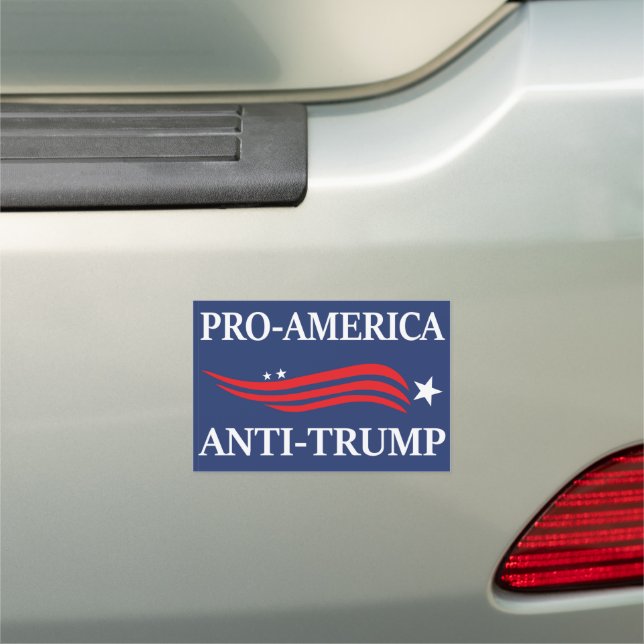 Pro America - Anti-Trump 2024 Election Car Magnet (In Situ)