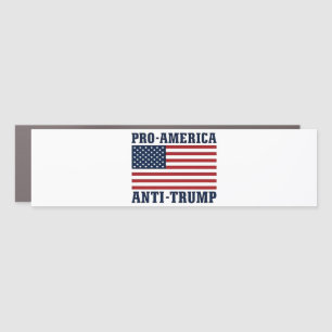 Pro-America Anti-Trump Bumper Sticker Car Magnet
