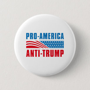 Pro-America Anti Trump Button