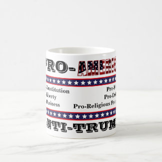 PRO-AMERICA  ANTI-TRUMP COFFEE MUG