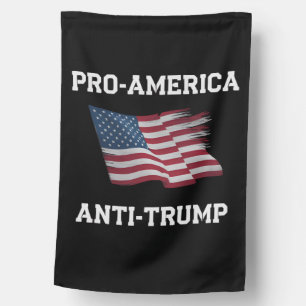 Pro America Anti Trump Vintage USA Flag