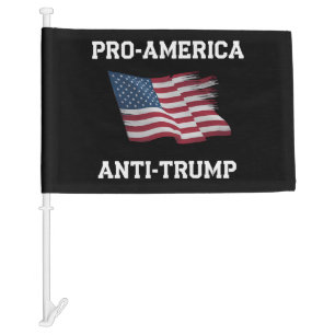 Pro America Anti Trump Vintage USA Flag