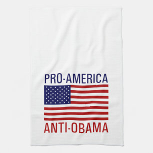 PRO-AMERICAN ANTI-OBAMA KITCHEN TOWEL