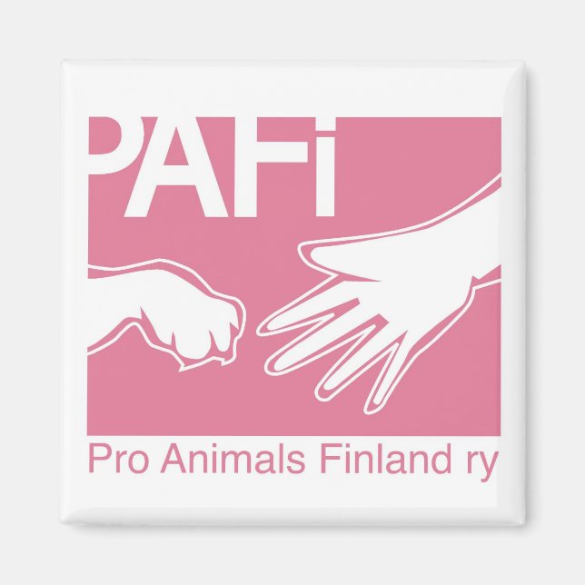 Pro Animals Finland Logo Magnet (Front)