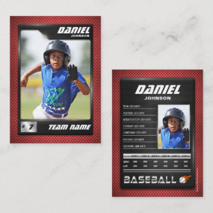 PRO Baseball Card with Stats Player Trading Card