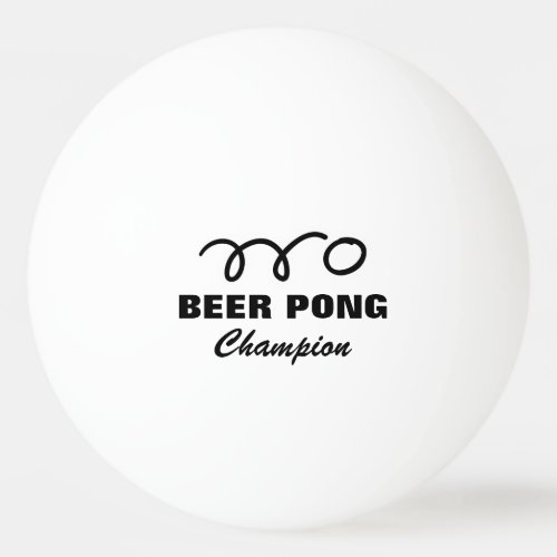 Pro beer pong champion ping pong balls