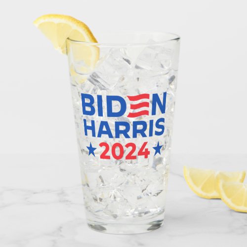 Pro Biden Harris 2024 election vote blue Glass