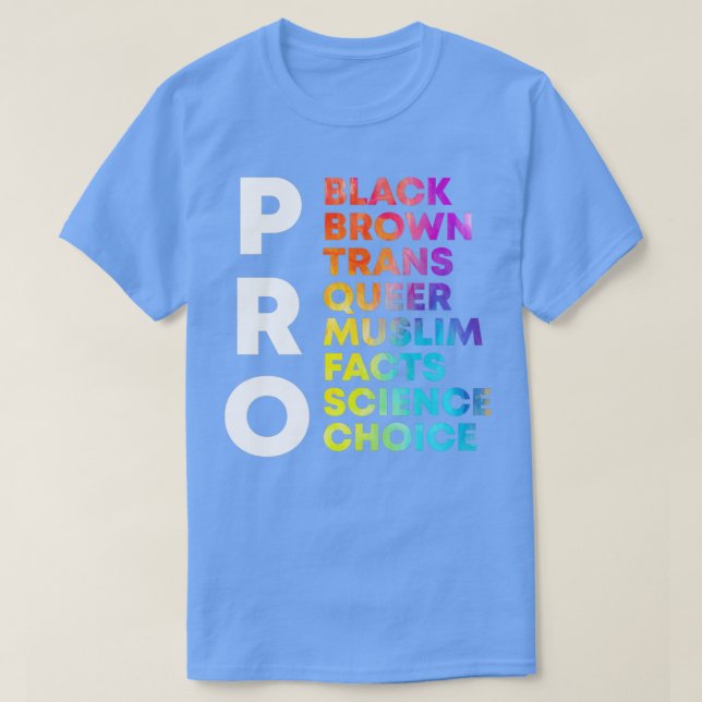 Pro Black Brown Trans Queer Science Science Gay Eq T-Shirt (Design Front)