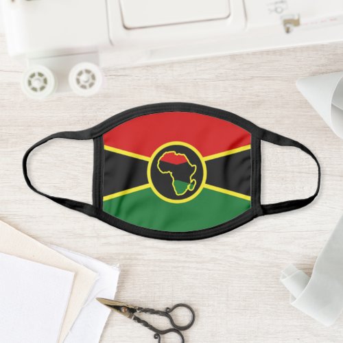 Pro Black Pride Pan_African Flag Face Mask