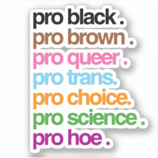 Pro Black Pro Brown Pro Queer Sticker