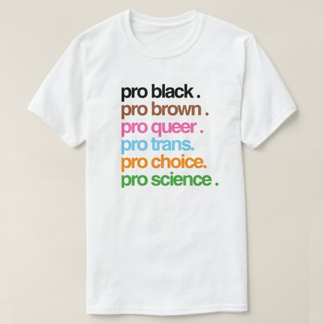 Pro Black Pro Brown Pro Queer T-Shirt (Design Front)