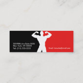 Pro Bodybuilder Business Card (Back)