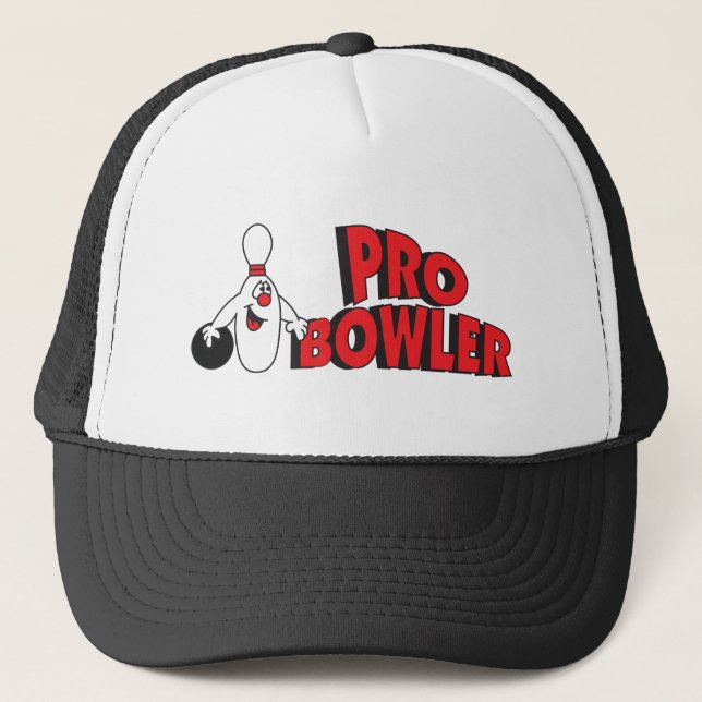 Pro Bowler 🎳 Bowling Pin Trucker Hat (Front)