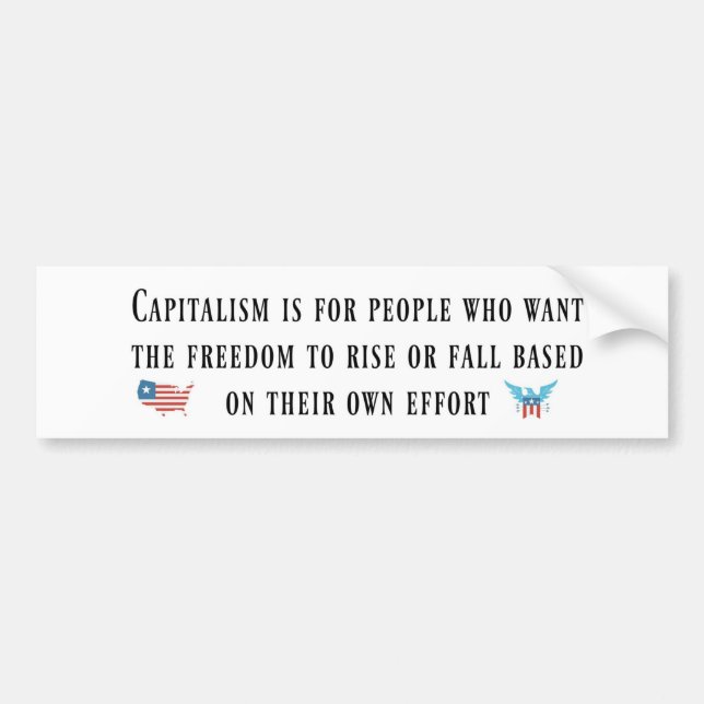 Pro-Capitalism   Anti-Socialism Bumper Sticker (Front)