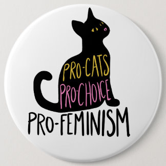 Pro-cats Pro-choice pro-feminism Button