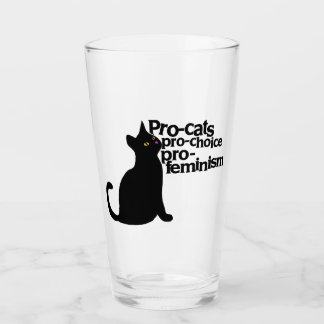 pro-cats pro-choice pro-feminism glass