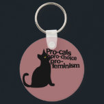 pro-cats pro-choice pro-feminism  keychain<br><div class="desc">pro-cats pro-choice pro-feminism</div>