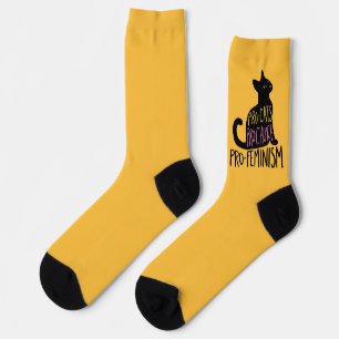 Pro-cats Pro-choice pro-feminism  Socks