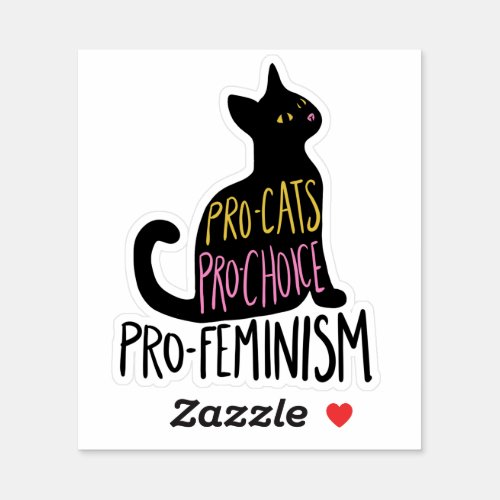 Pro_cats Pro_choice pro_feminism Sticker