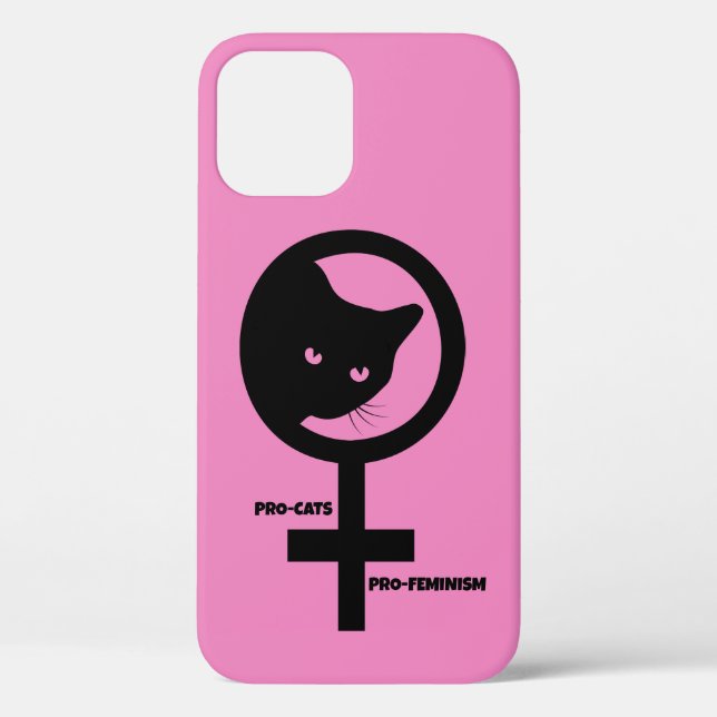 Pro Cats Pro Feminism Case-Mate iPhone Case (Back)
