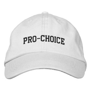 Pro Choice black & white pro abortion rights Embroidered Baseball Cap