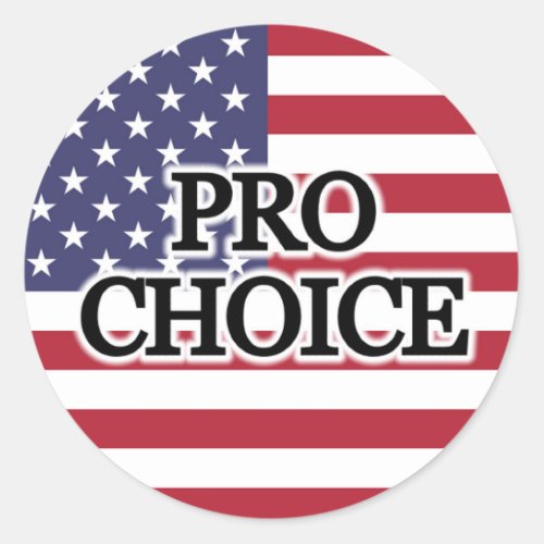 Pro Choice Classic Round Sticker