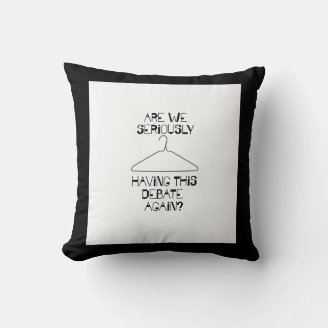 Pro Choice Debate Abortion Rights Sleeveless Top   Throw Pillow (Front)