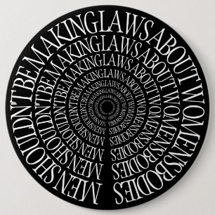 Pro Choice - Feminist Black Pin