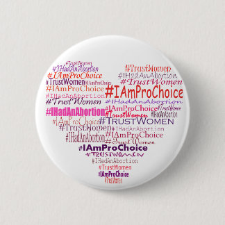 Pro Choice Heart Pinback Button